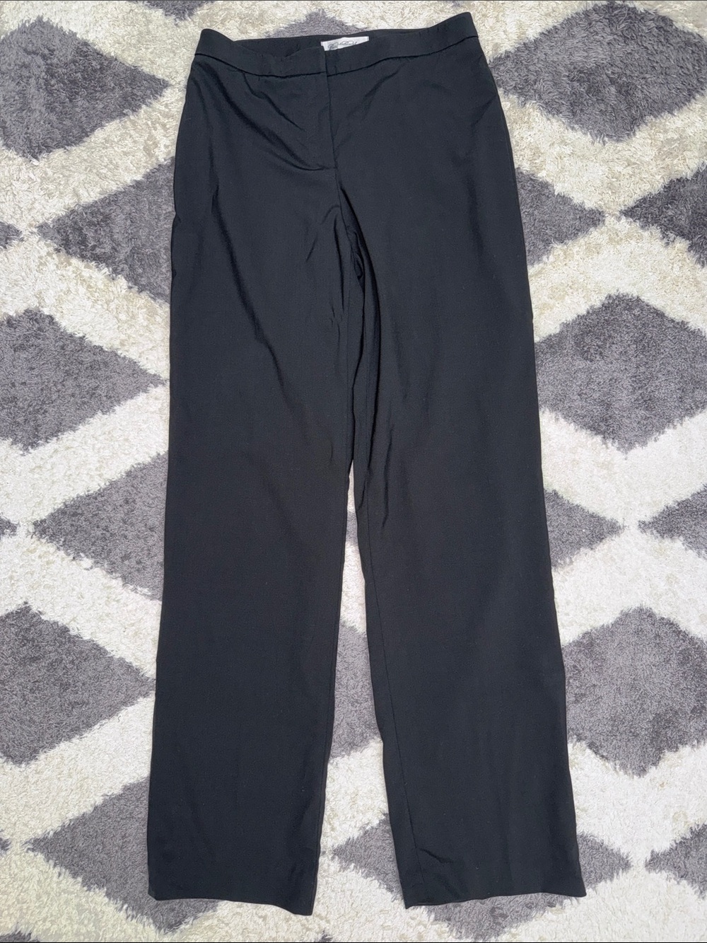Brooks Brothers Stretch classic black wool Straight-Leg Trousers size 4